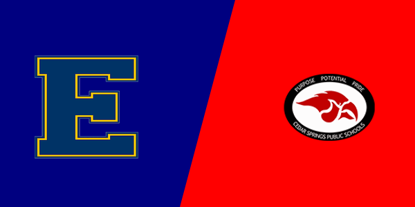 East Grand Rapids High School vs. Cedar Springs High School