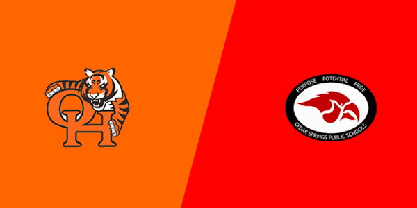 Ottawa Hills High School vs. Cedar Springs High School