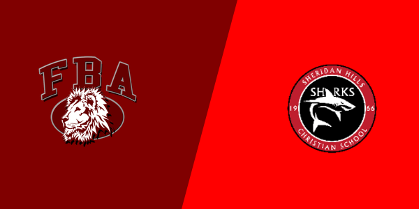 First Baptist Academy vs. Sheridan Hills Christian School