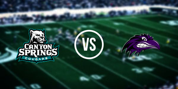 Canyon Springs High School vs Vista del Lago High School - Moreno Valley